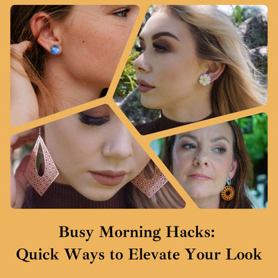 Busy Morning Hacks: Quick Ways to Elevate Your Look with Sunbaked Lizard Earrings