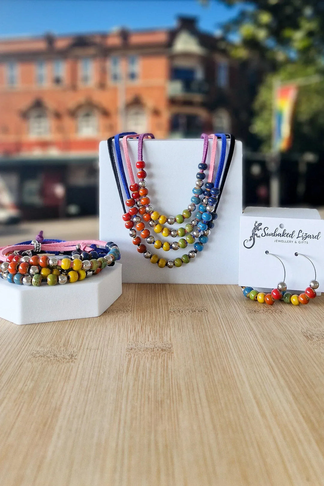 Pride & Mardi Gras Earrings & Jewellery - Sunbaked Lizard Jewellery & Gifts