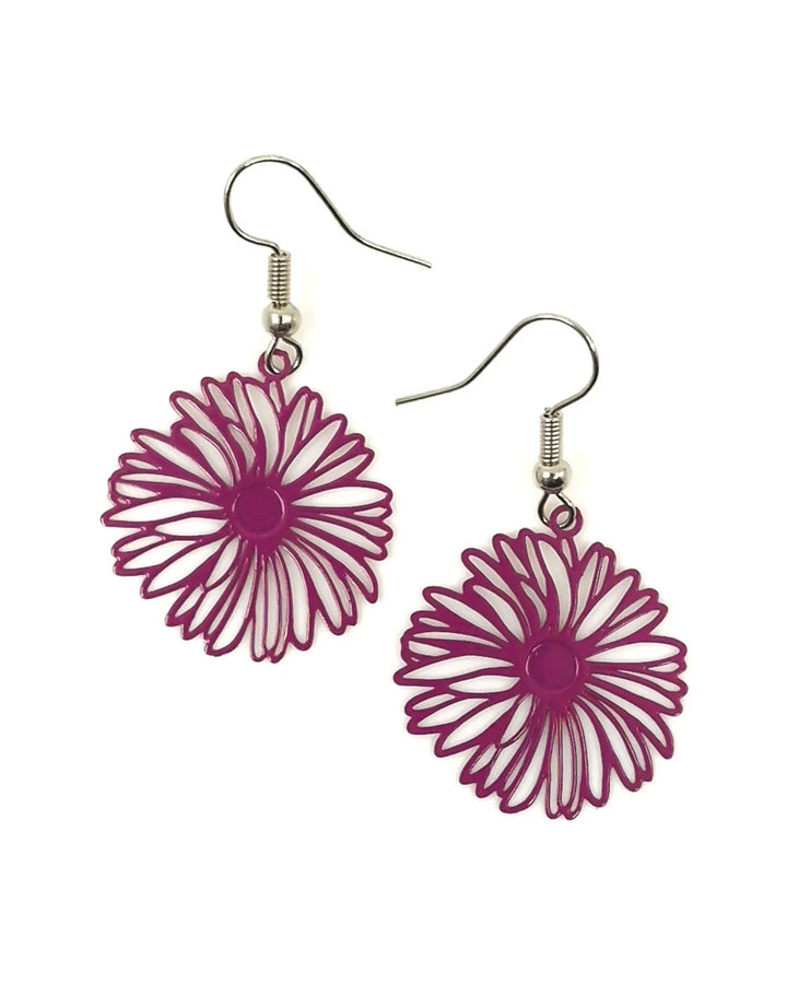 Filigree Daisy Drops - 3 Colours Sunbaked Lizard Jewellery &amp; Gifts