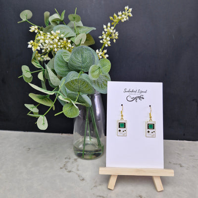Gameboy Earrings Sunbaked Lizard Jewellery & Gifts