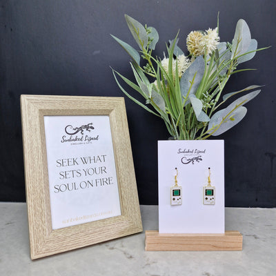 Gameboy Earrings Sunbaked Lizard Jewellery & Gifts
