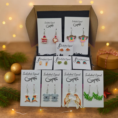 Gift Box - Aussie Theme Sunbaked Lizard Jewellery & Gifts