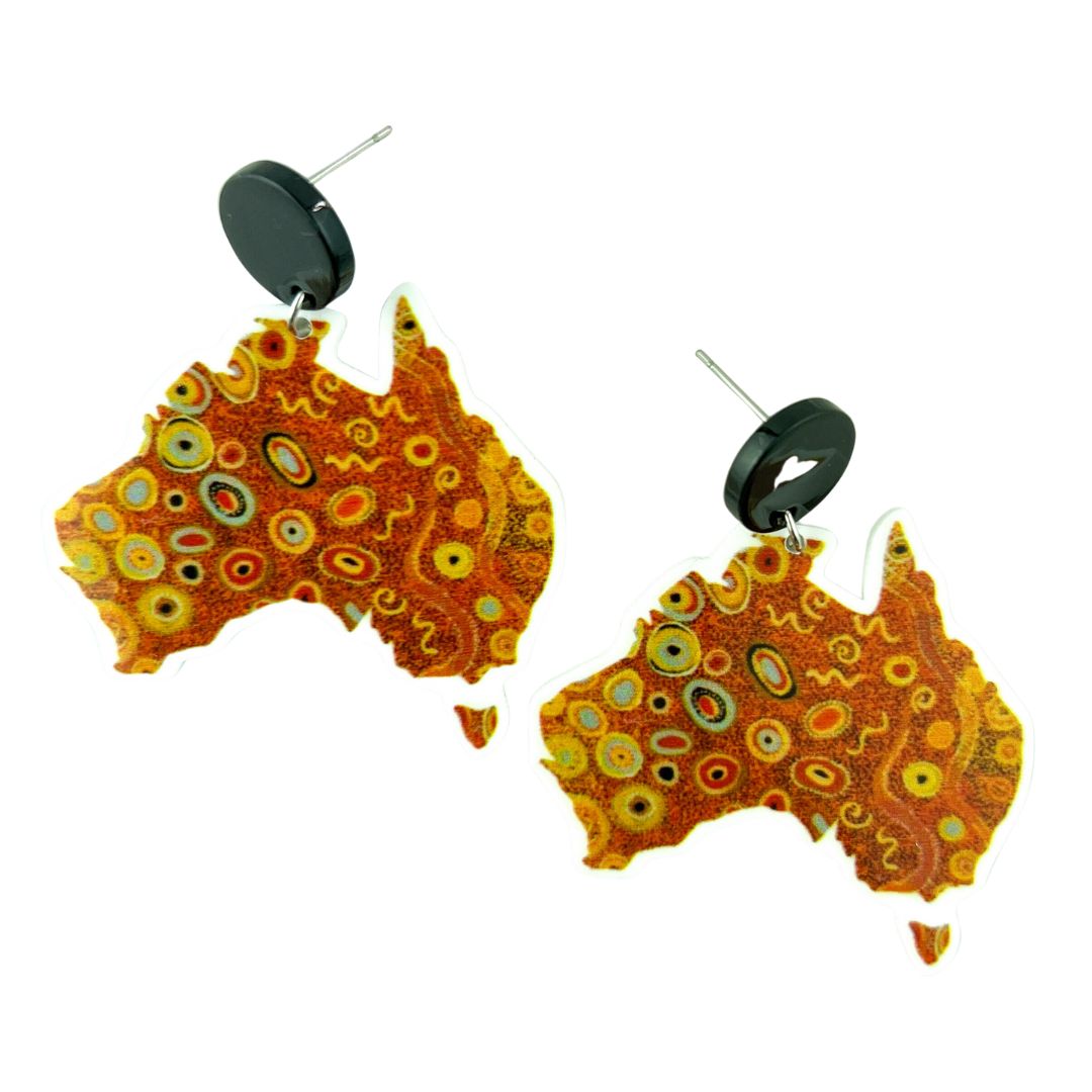 Australia Earrings - Indigenous Art 2 Designs