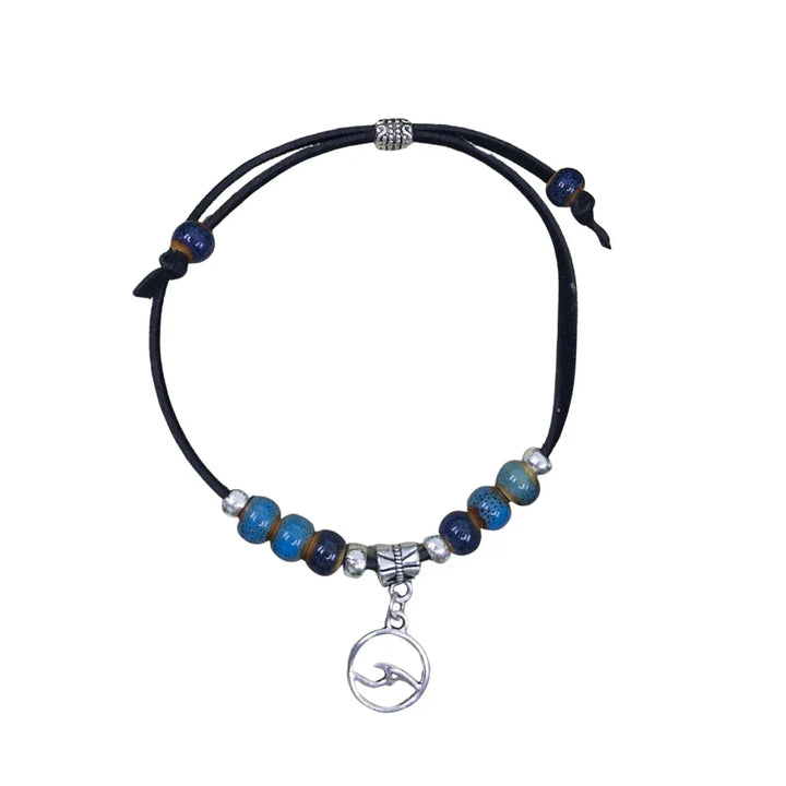 Ocean Lovers Wave Charm Bracelet Sunbaked Lizard Jewellery &amp; Gifts