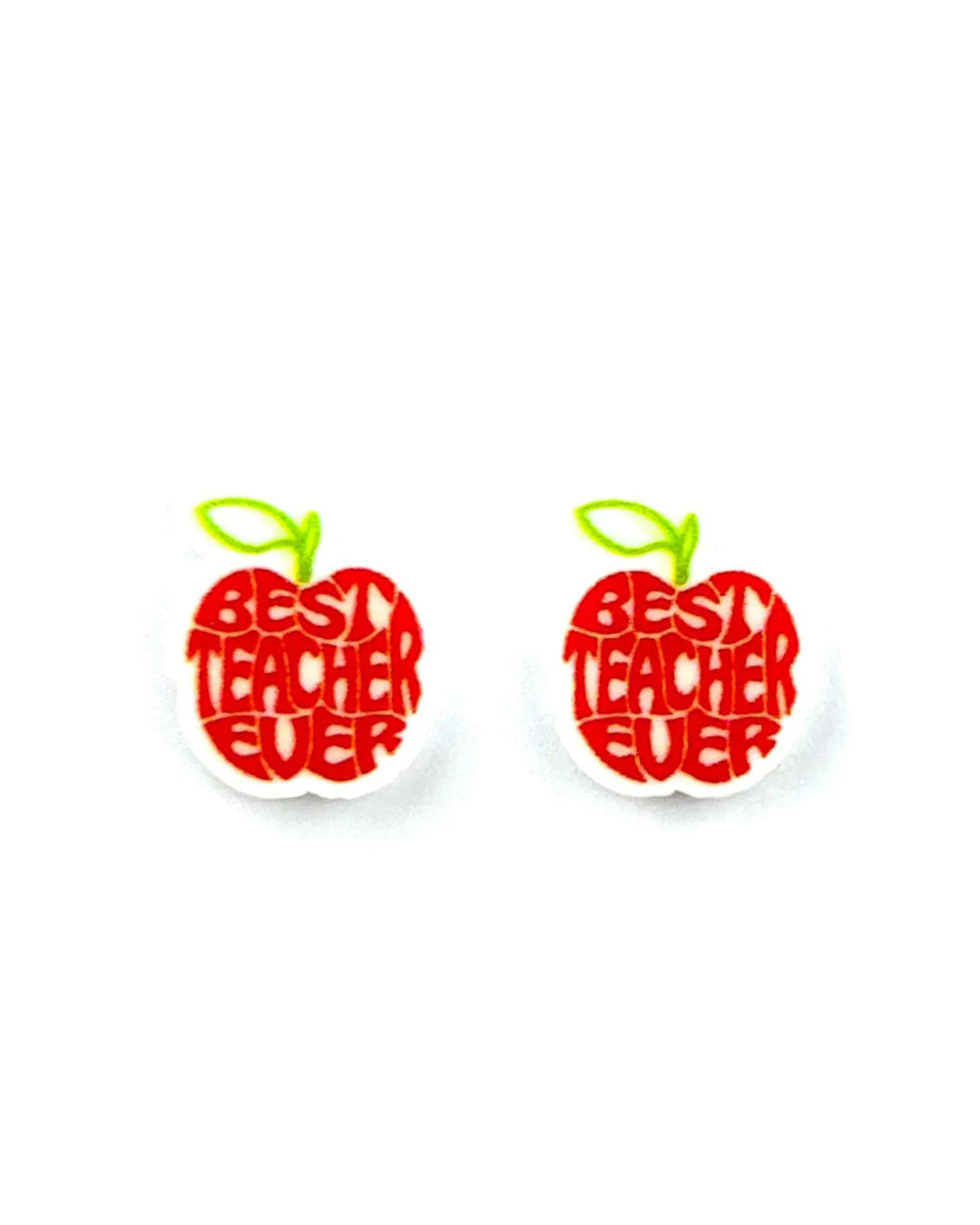 Best Teacher Ever Studs Sunbaked Lizard Jewellery & Gifts
