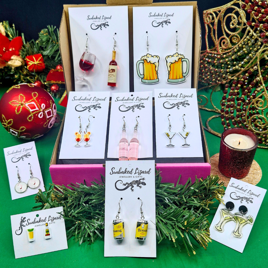 Gift Box - Booze Box Sunbaked Lizard Jewellery & Gifts