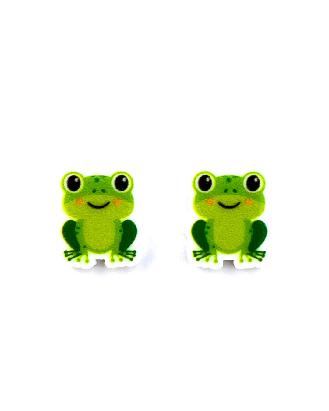 Bubbles the Green Tree Frog Studs Sunbaked Lizard Jewellery & Gifts