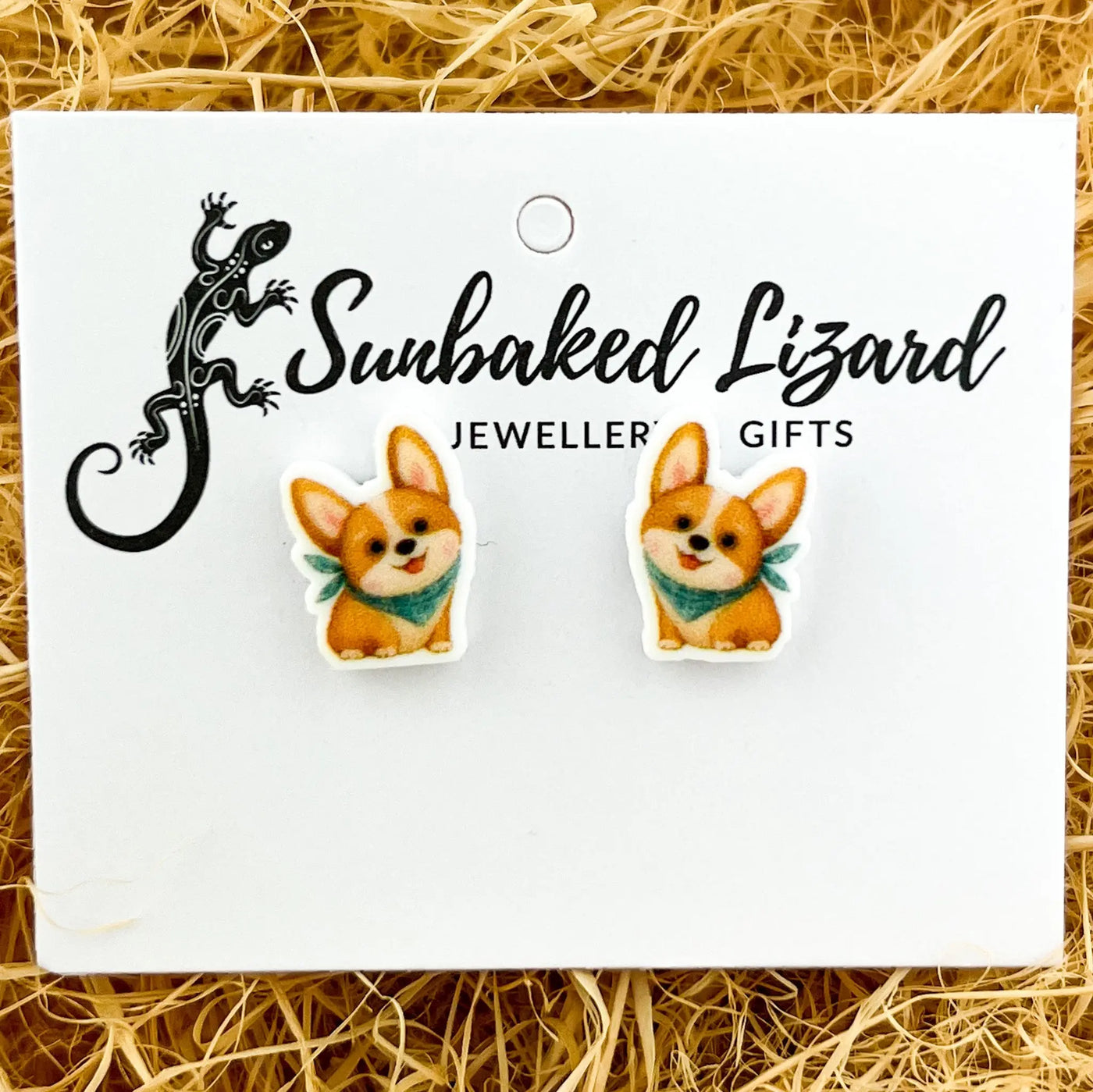 Candy the Corgi Studs