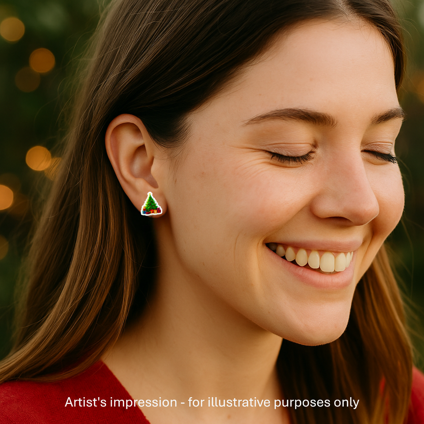 Christmas Tree Studs Sunbaked Lizard Jewellery & Gifts