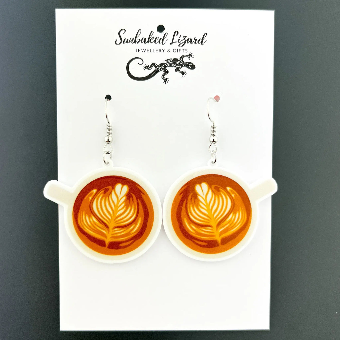 Coffee Art Drops Sunbaked Lizard Jewellery & Gifts