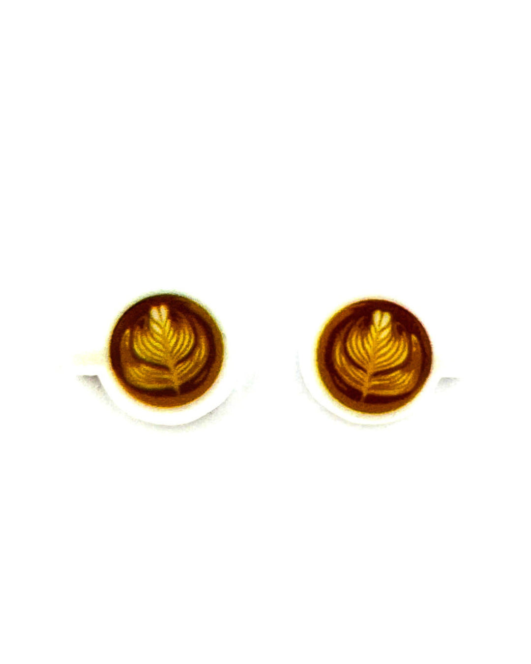 Coffee Art Studs Sunbaked Lizard Jewellery & Gifts