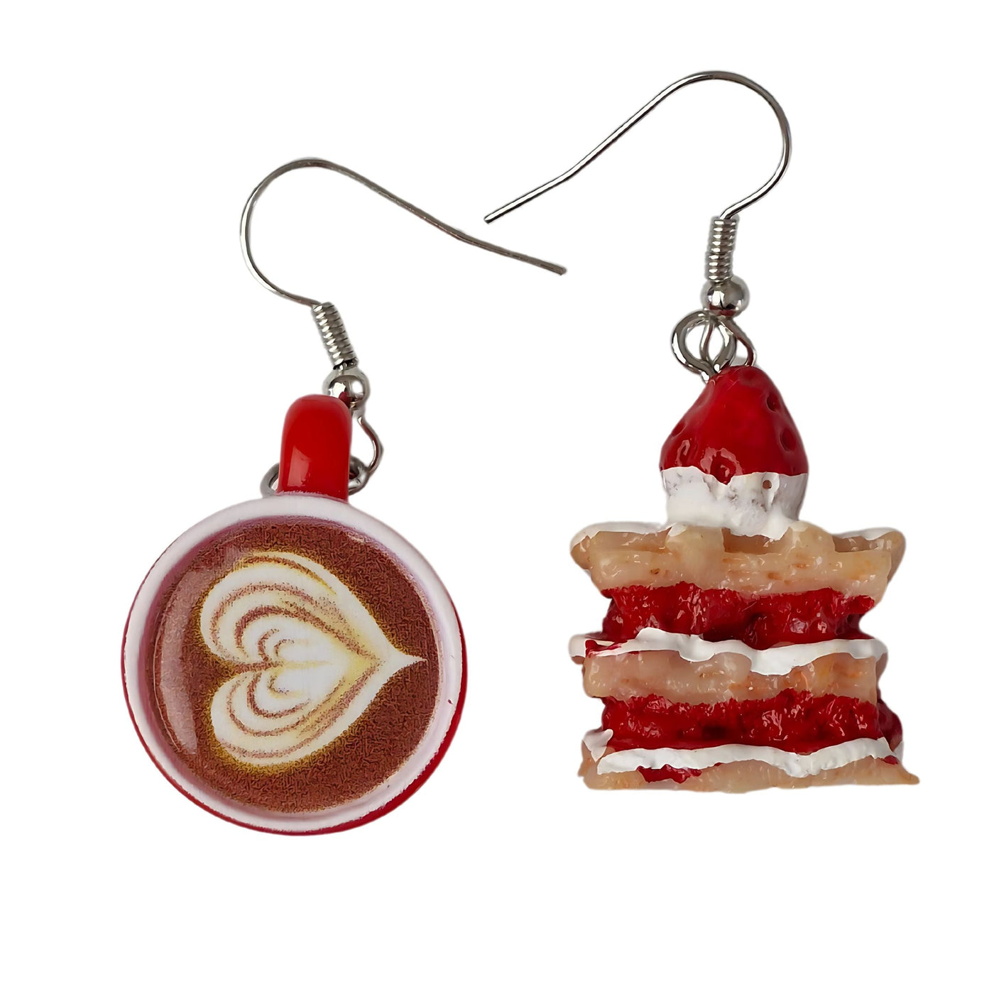 Coffee and Cake Earrings Sunbaked Lizard Jewellery & Gifts