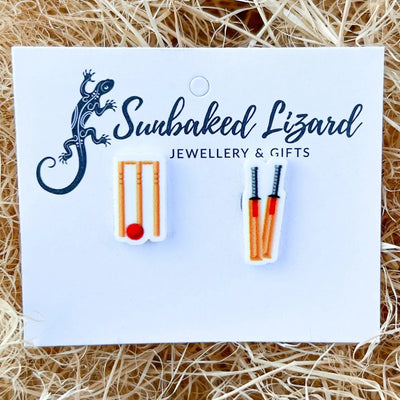 Cricket Stud Earrings Sunbaked Lizard Jewellery & Gifts