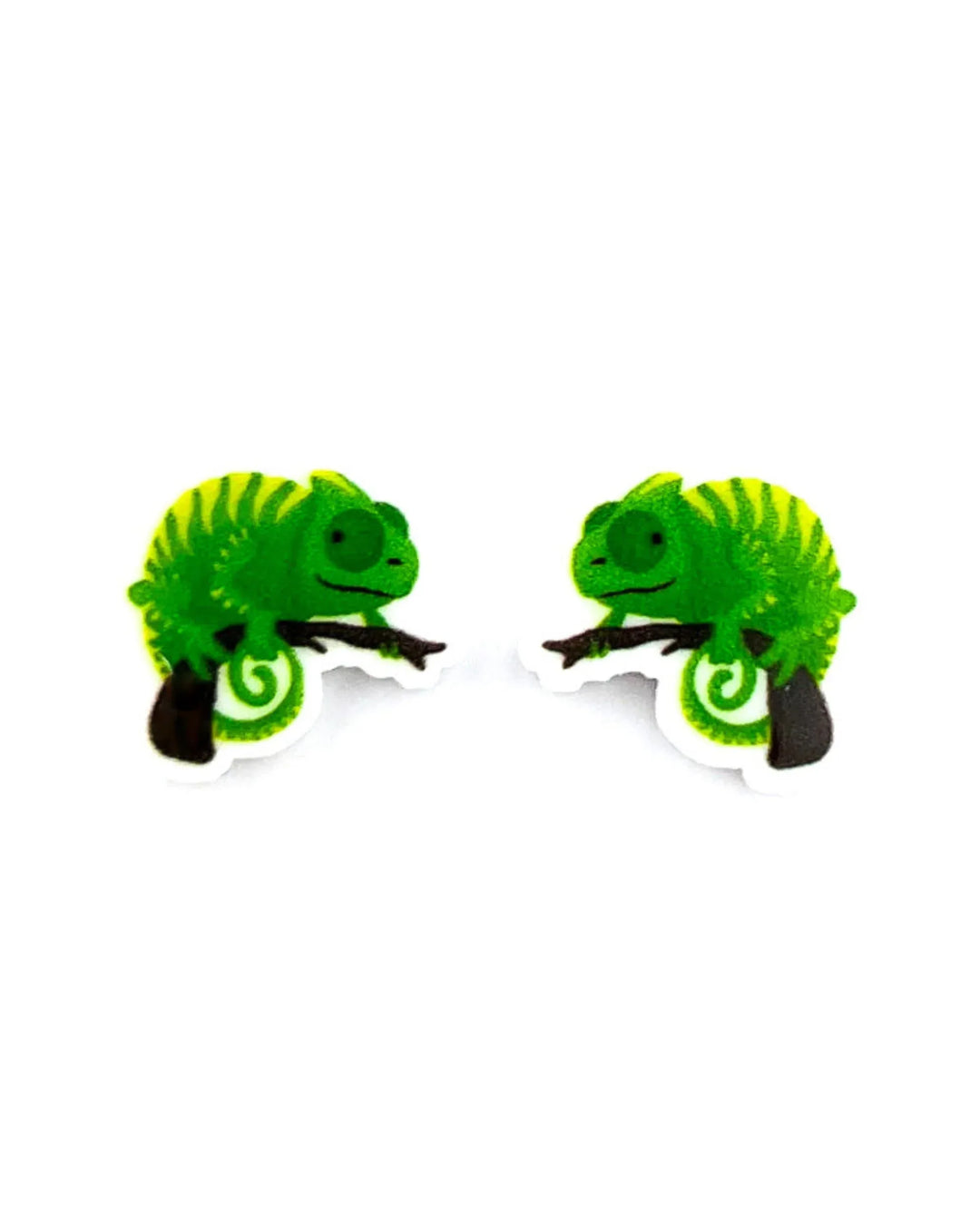 Cute Chameleon Studs Sunbaked Lizard Jewellery & Gifts