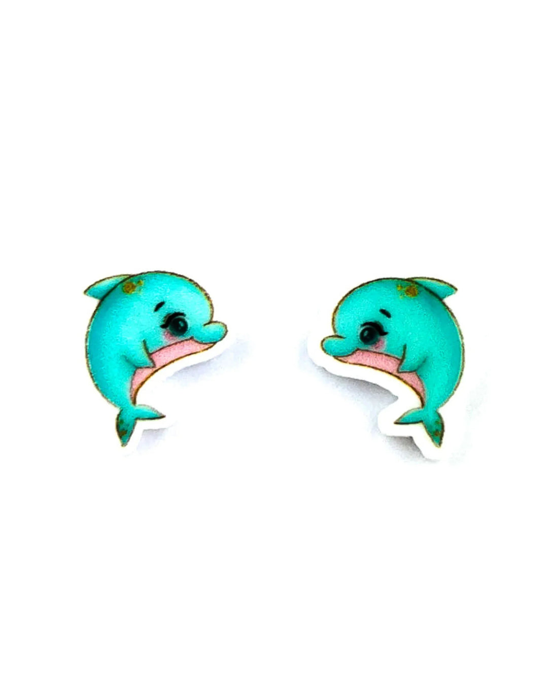 Dainty Dolphin Studs Sunbaked Lizard Jewellery & Gifts