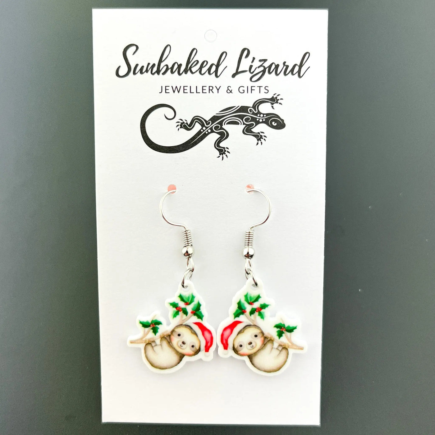 Festive Sloth earrings- 2 Variants