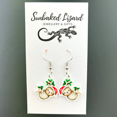 Festive Sloth earrings- 2 Variants