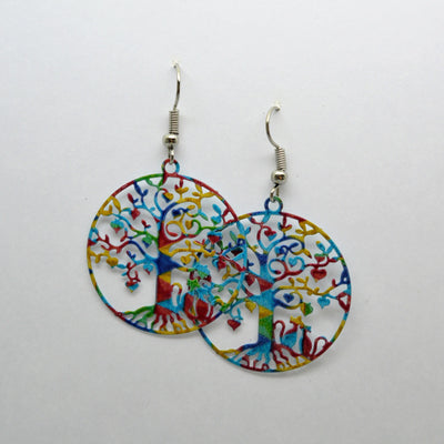 Filigree Cat Lovers Tree Of Life Drops