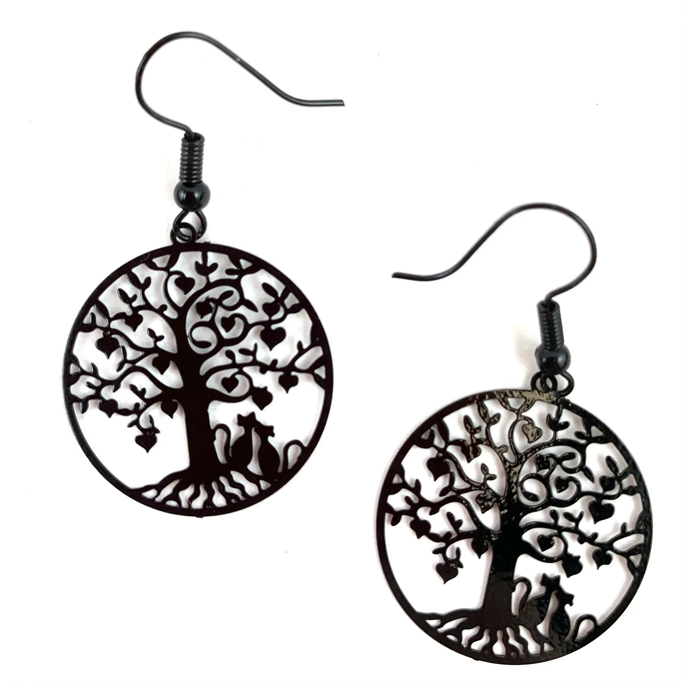 Filigree Cat Lovers Tree Of Life Drops