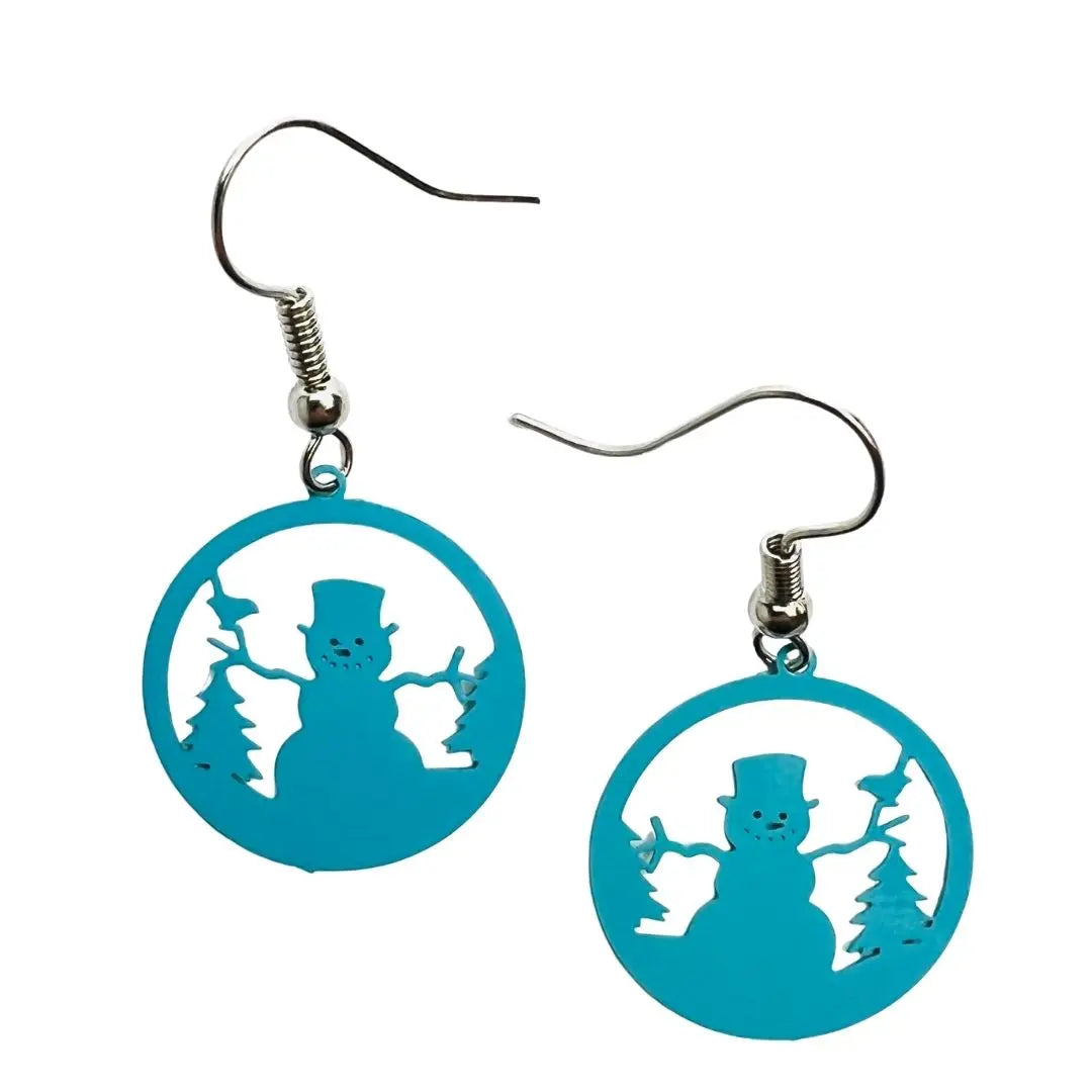 Filigree Christmas Drops - Snowman