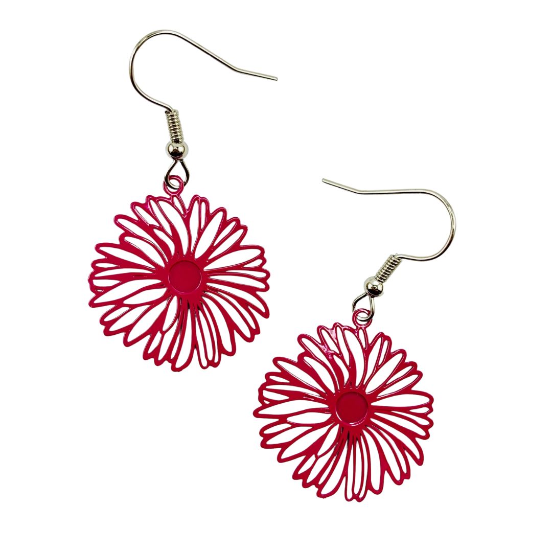 Filigree Daisy Drops - 3 Colours