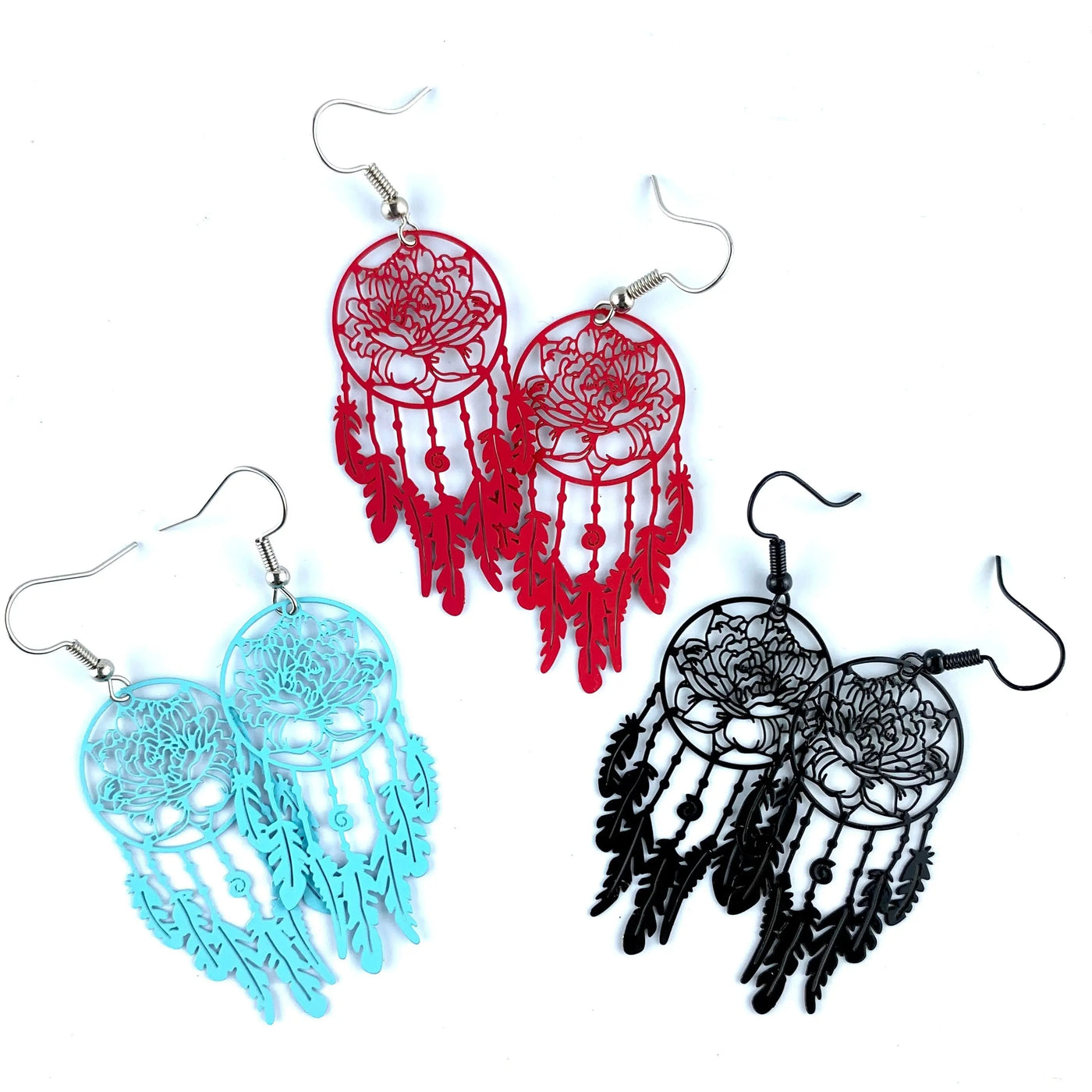 Filigree Dream Catcher Drops - 3 Colours