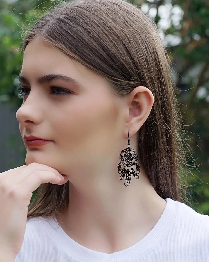 Filigree Dream Catcher Drops - 5 Colours Sunbaked Lizard Jewellery &amp; Gifts
