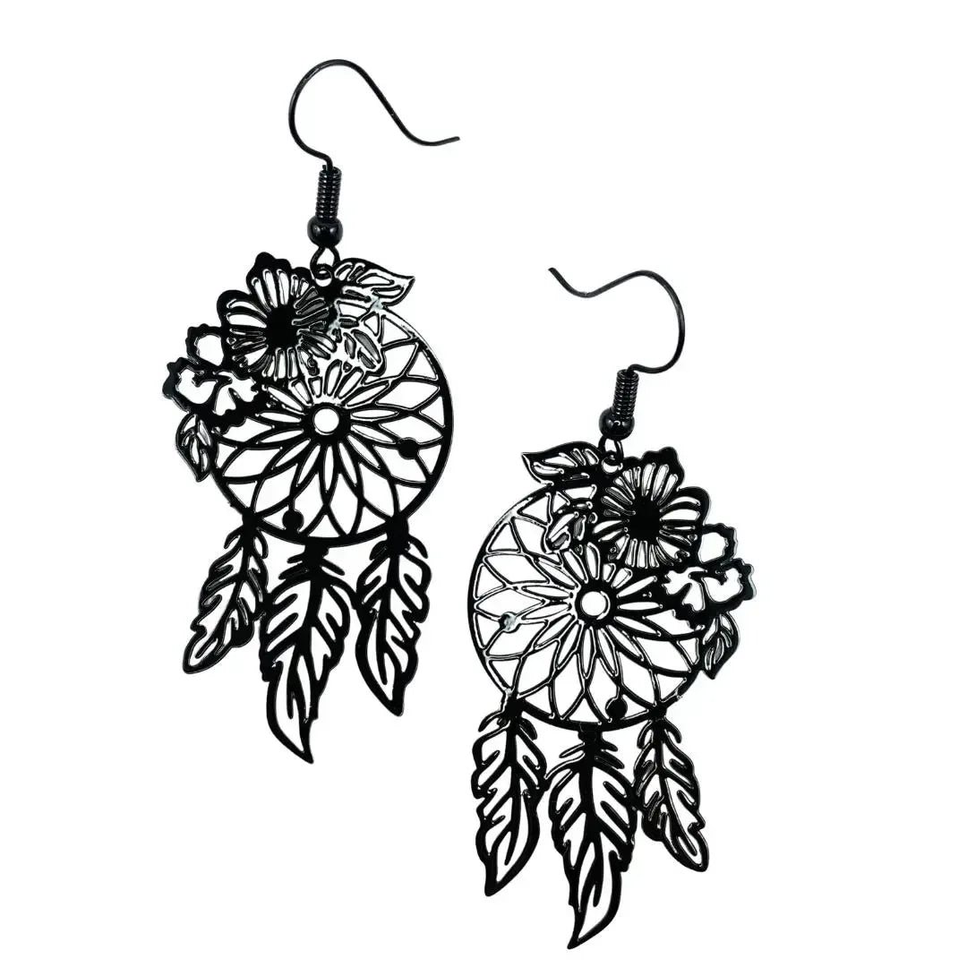 Filigree Dream Catcher Drops - 6 Colours Sunbaked Lizard Jewellery &amp; Gifts