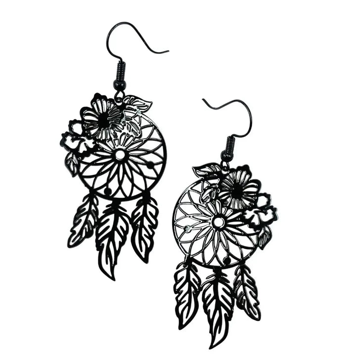 Filigree Dream Catcher Drops - 6 Colours Sunbaked Lizard Jewellery &amp; Gifts