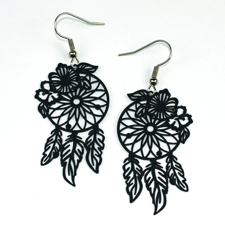 Filigree Dream Catcher Drops - 6 Colours Sunbaked Lizard Jewellery &amp; Gifts