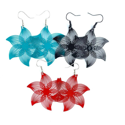 Filigree Flower Drops - 3 Colours
