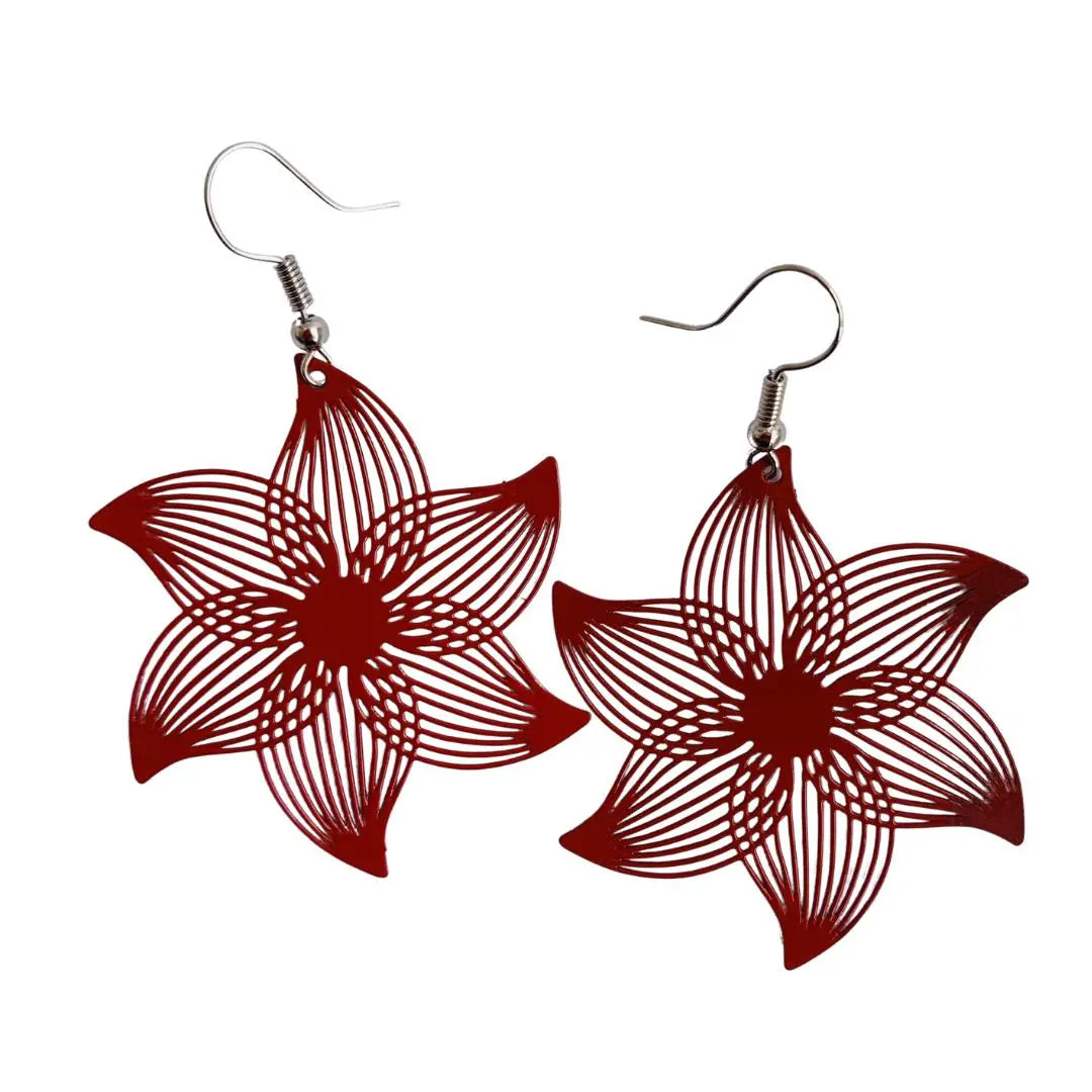 Filigree Flower Drops - 3 Colours