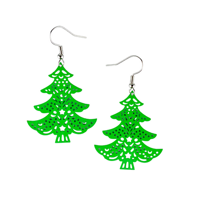 Filigree Green Christmas Tree Drops