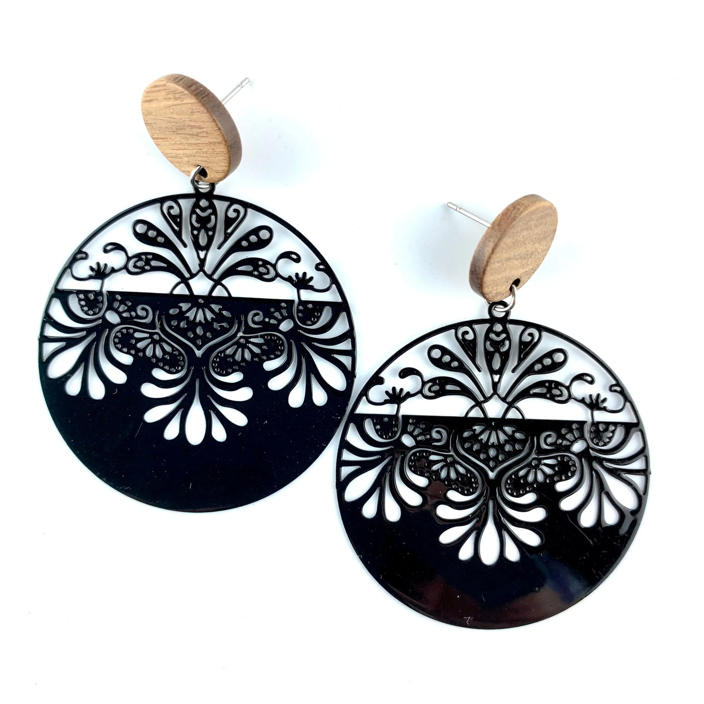 Filigree Lacey Round Drops - 3 Colours