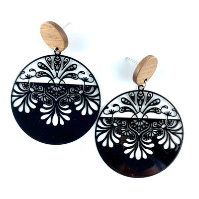 Filigree Lacey Round Drops - 3 Colours