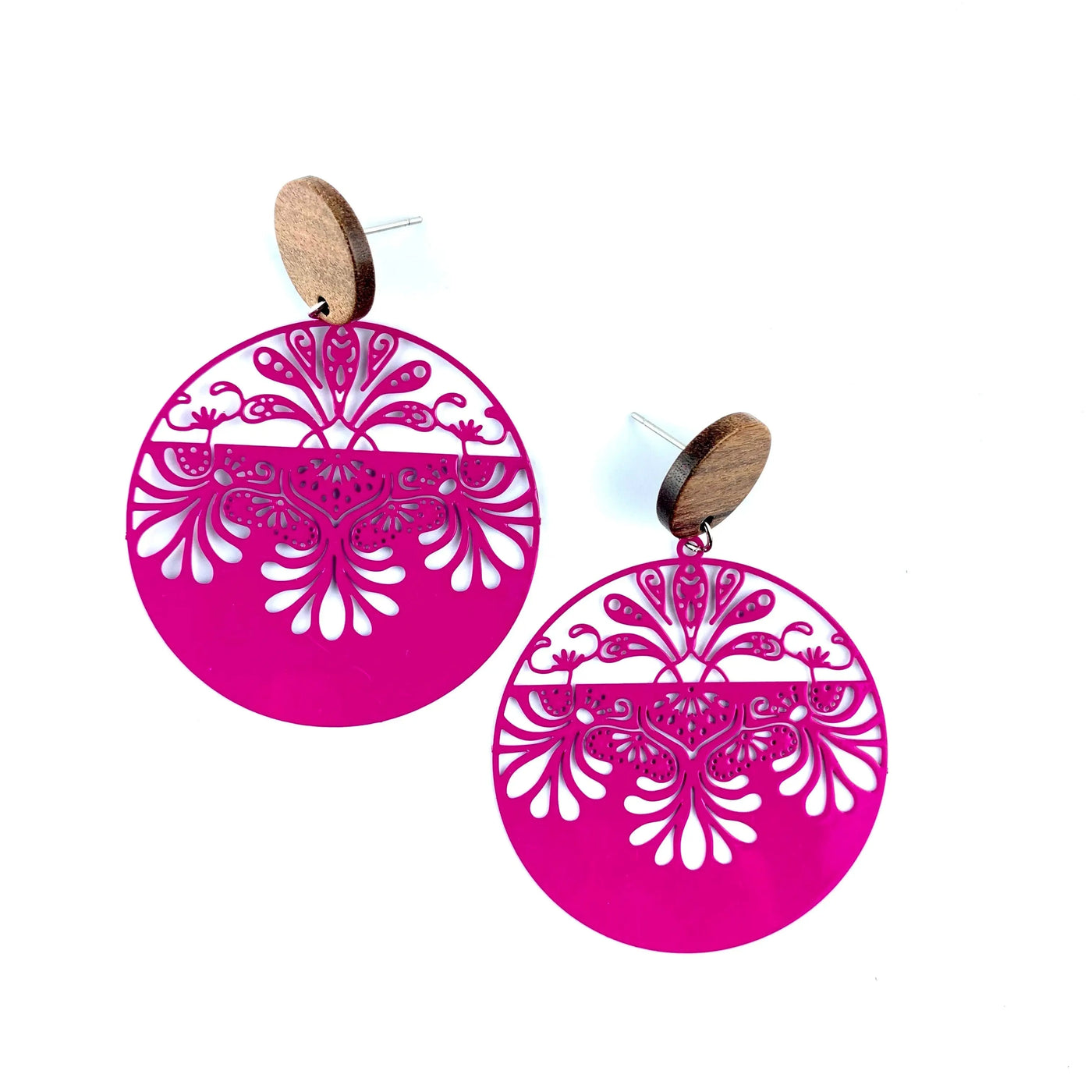 Filigree Lacey Round Drops - 3 Colours
