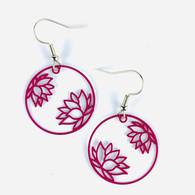 Filigree Lotus Flower Drops - 4 Colours