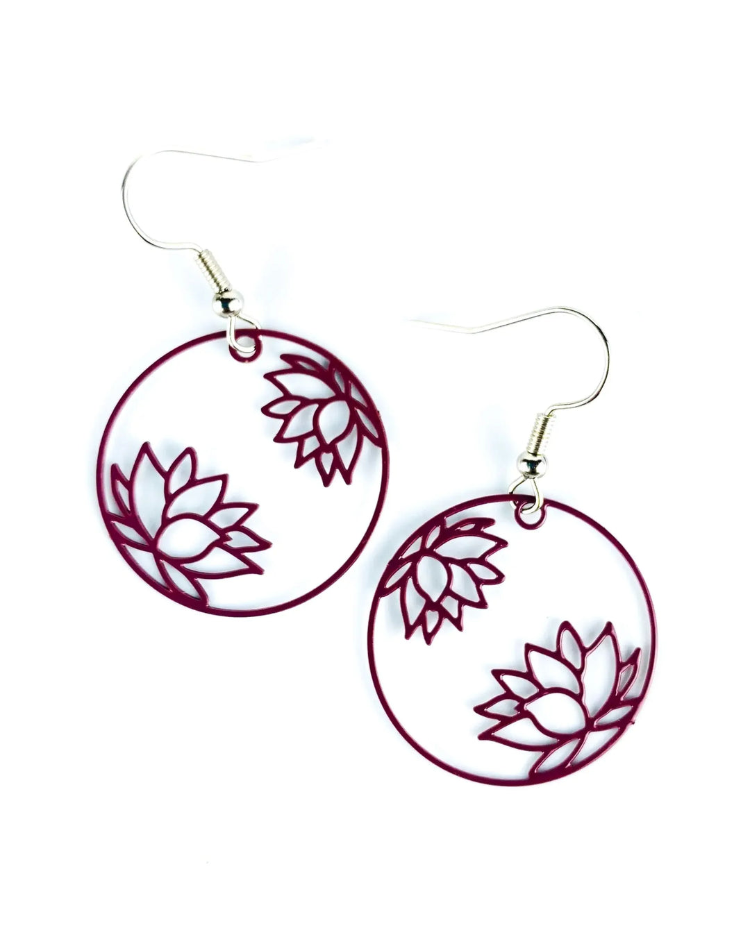 Filigree Lotus Flower Drops - 4 Colours Sunbaked Lizard Jewellery &amp; Gifts