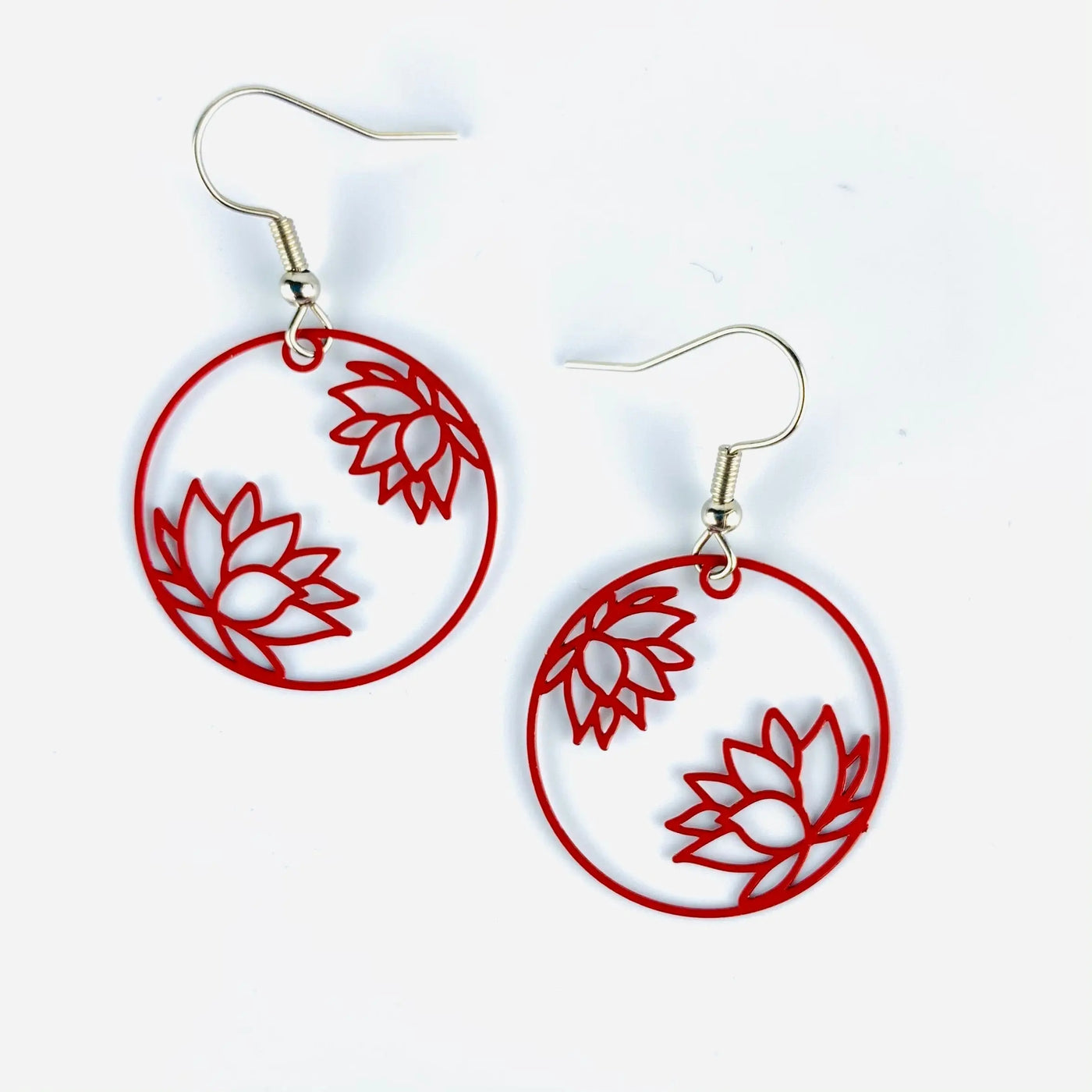 Filigree Lotus Flower Drops - 4 Colours