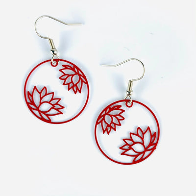 Filigree Lotus Flower Drops - 4 Colours