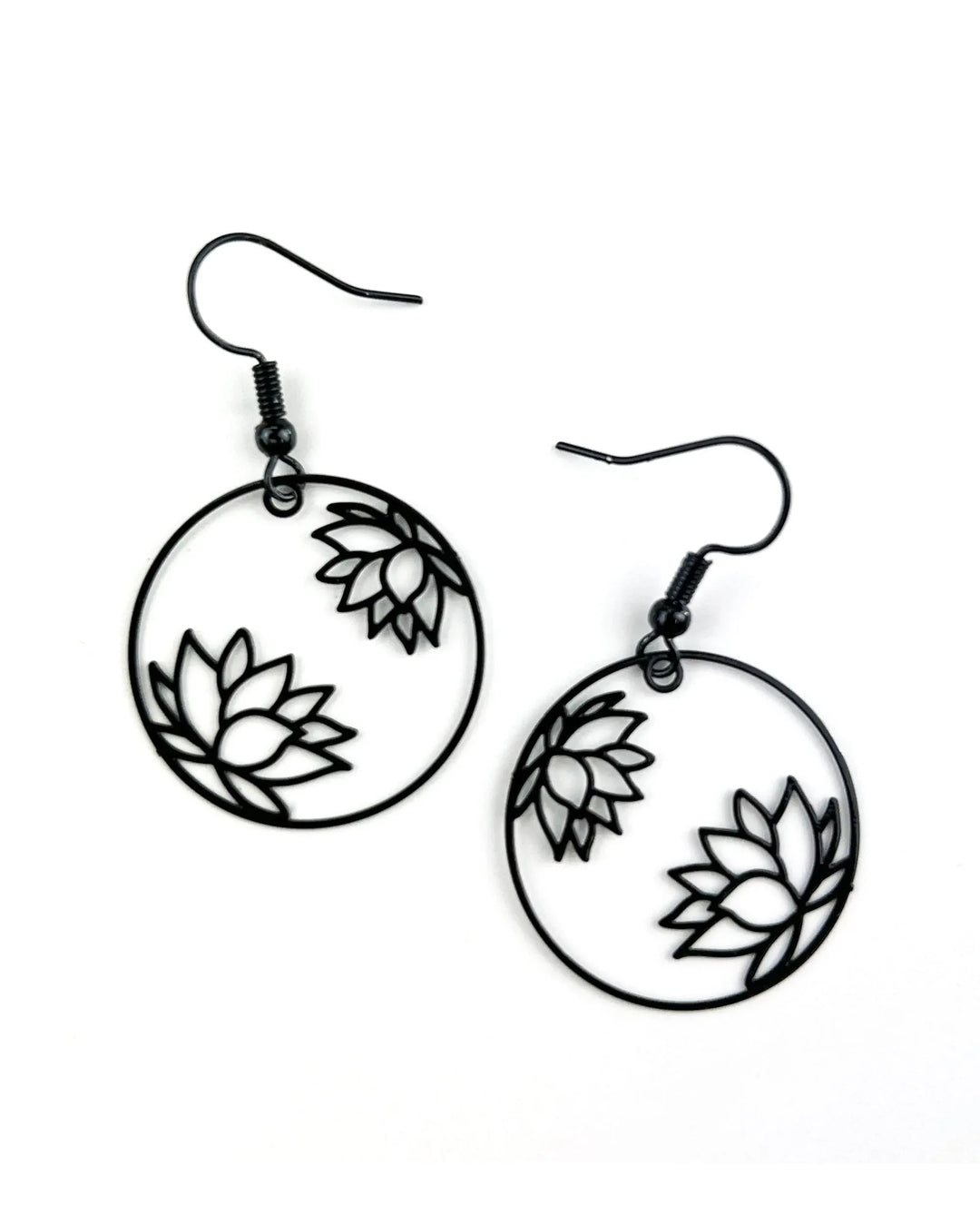 Filigree Lotus Flower Drops - 4 Colours Sunbaked Lizard Jewellery &amp; Gifts