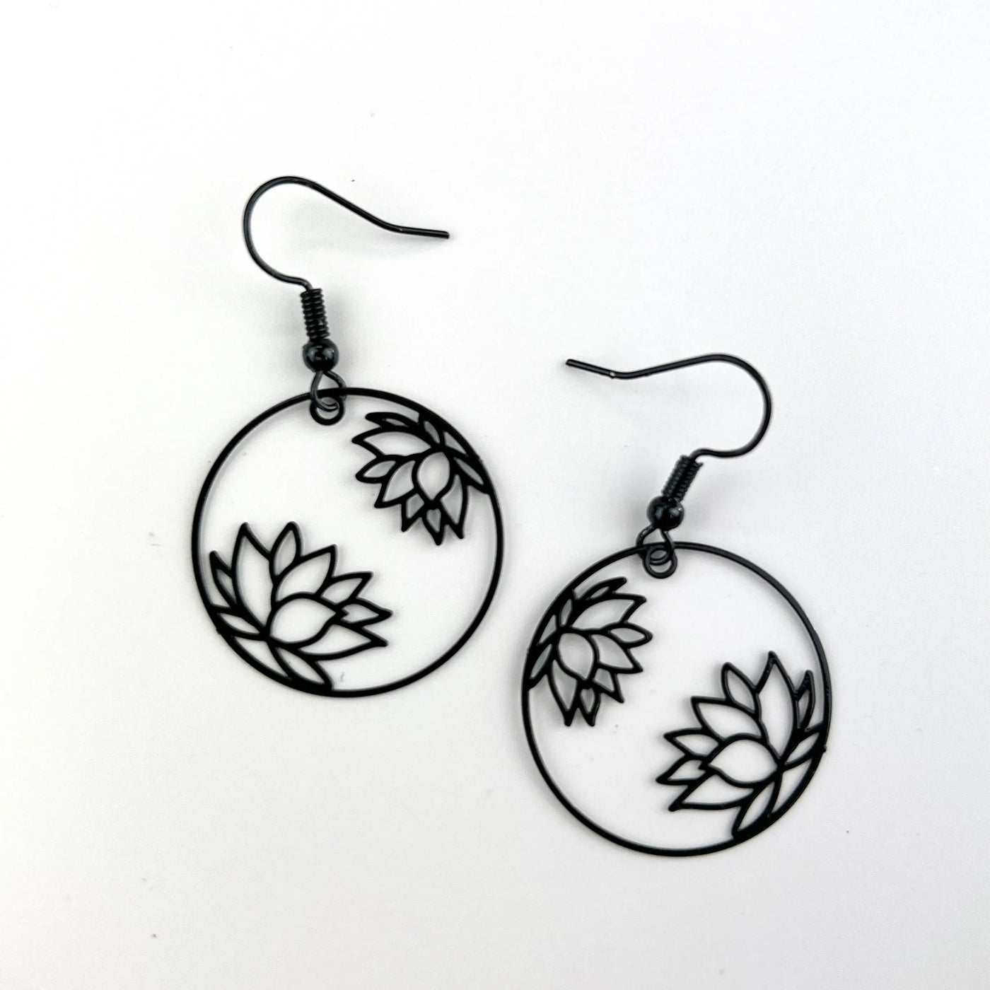 Filigree Lotus Flower Drops - 4 Colours