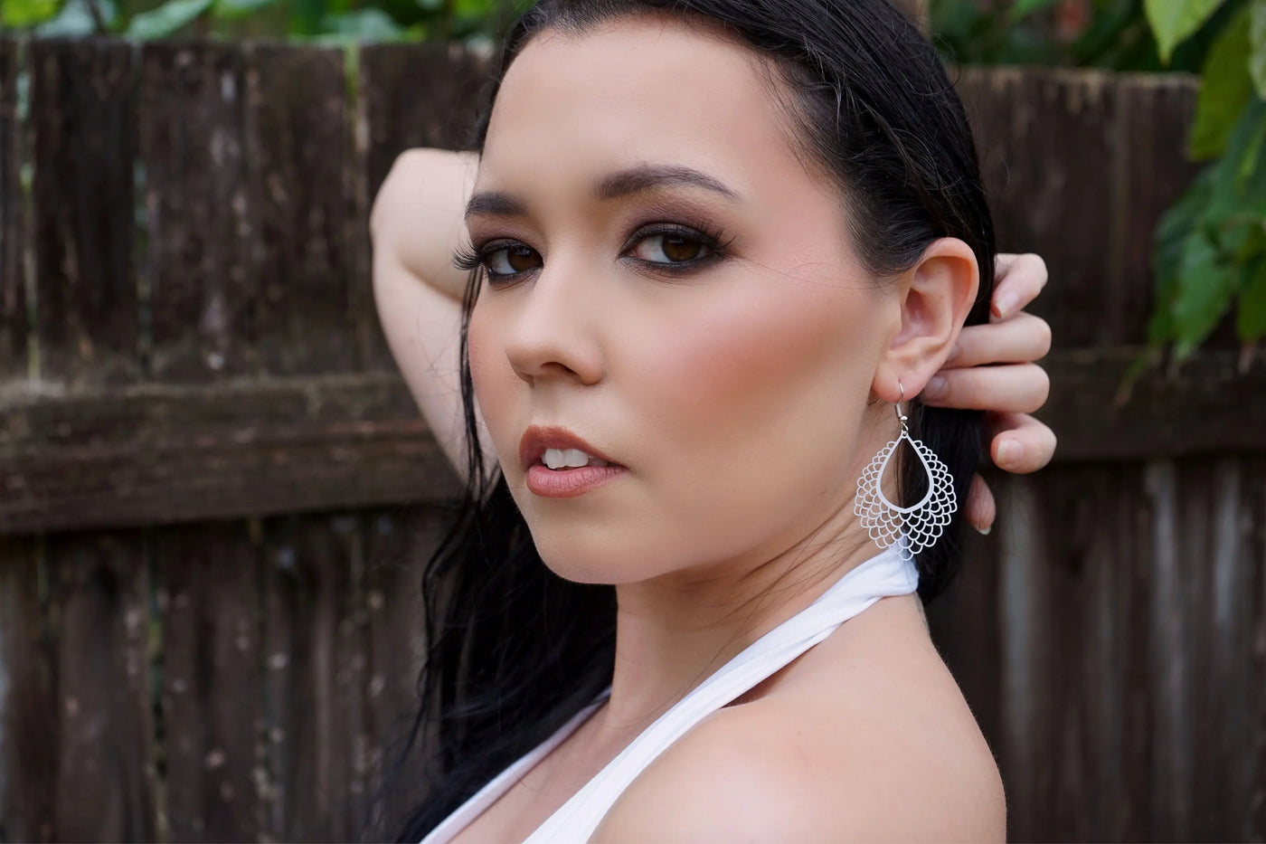Filigree Teardrop Drop Earrings - 4 Colours Sunbaked Lizard Jewellery & Gifts