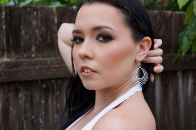 Filigree Teardrop Drop Earrings - 4 Colours Sunbaked Lizard Jewellery & Gifts