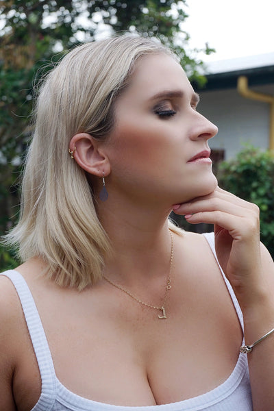 Filigree Teardrop Drops - 4 Colours