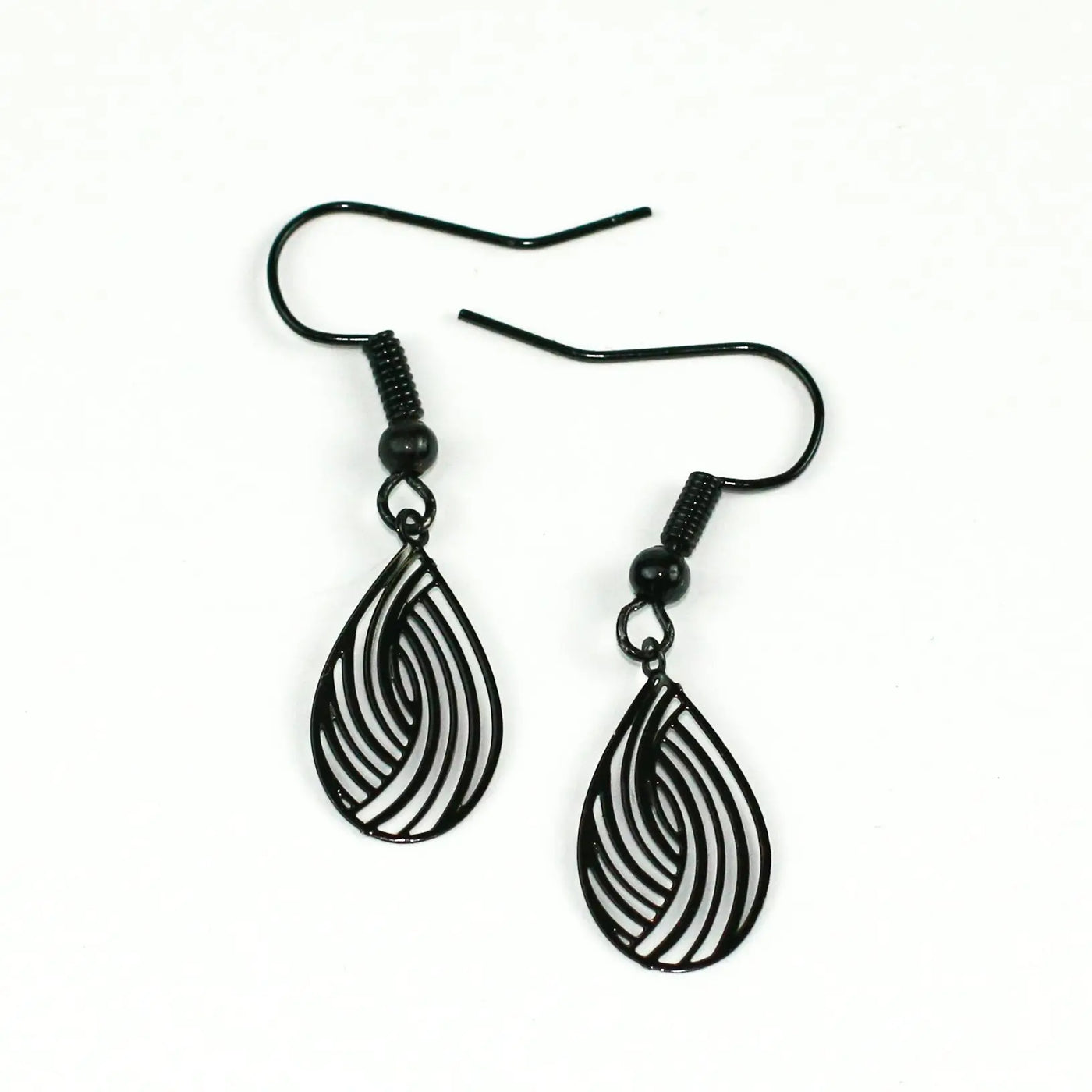 Filigree Teardrop Drops - 4 Colours