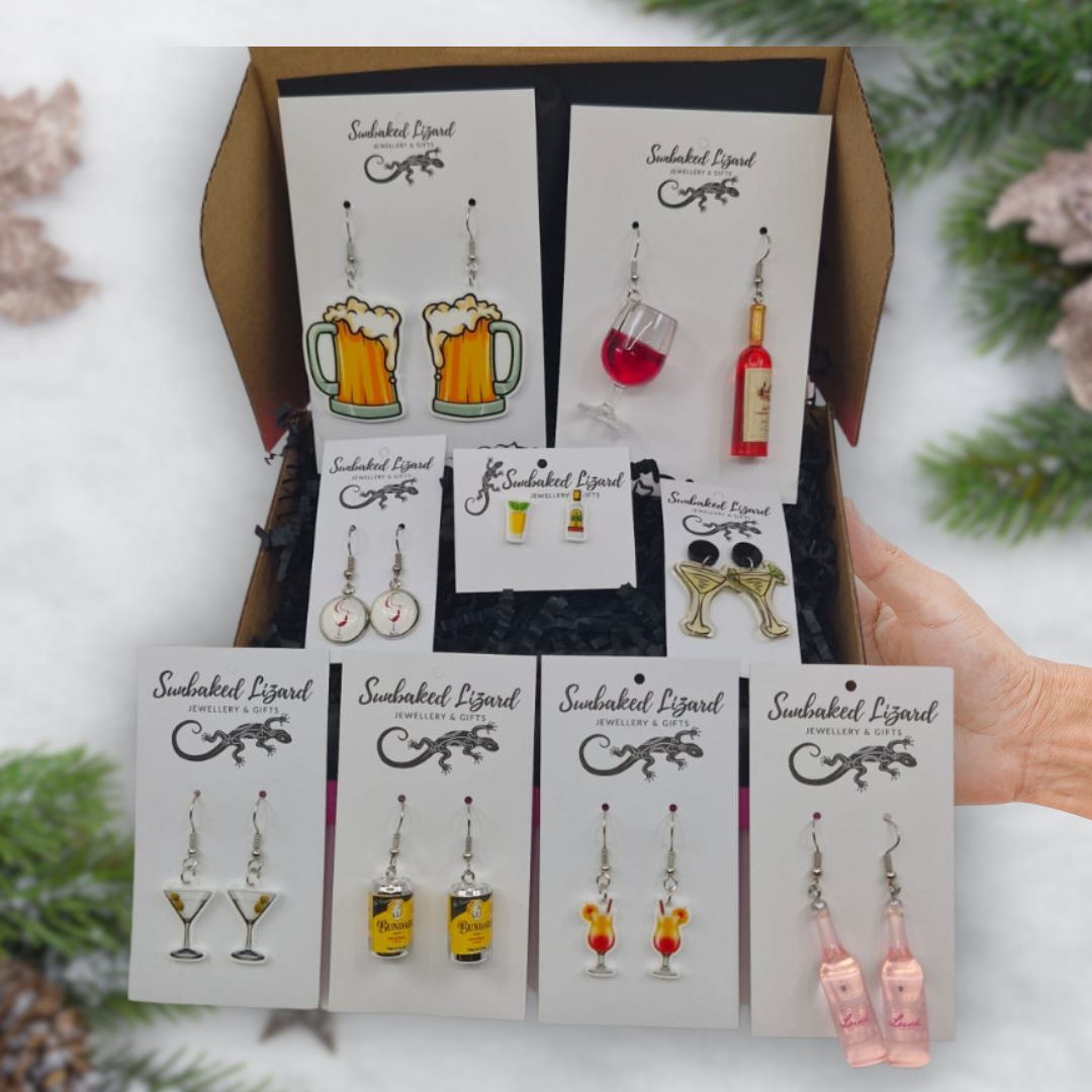 Gift Box - Booze Box Sunbaked Lizard Jewellery & Gifts
