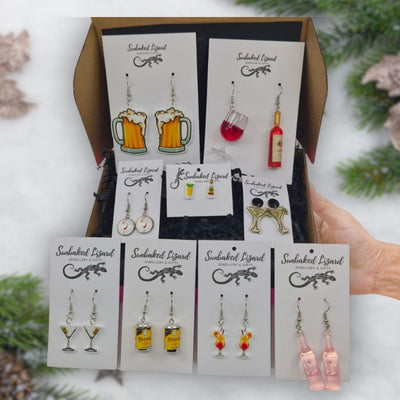 Gift Box - Booze Box Sunbaked Lizard Jewellery & Gifts