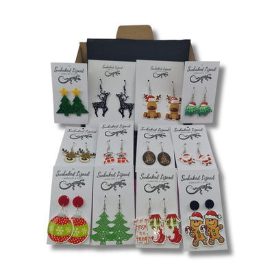 Gift Box - 12 Days of Christmas Dangles Sunbaked Lizard Jewellery & Gifts