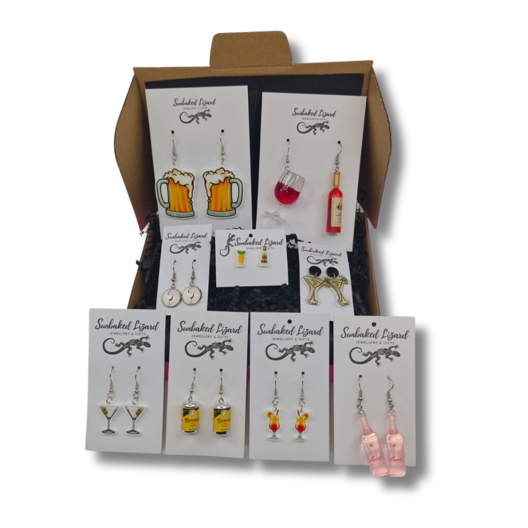 Gift Box - Booze Box Sunbaked Lizard Jewellery & Gifts